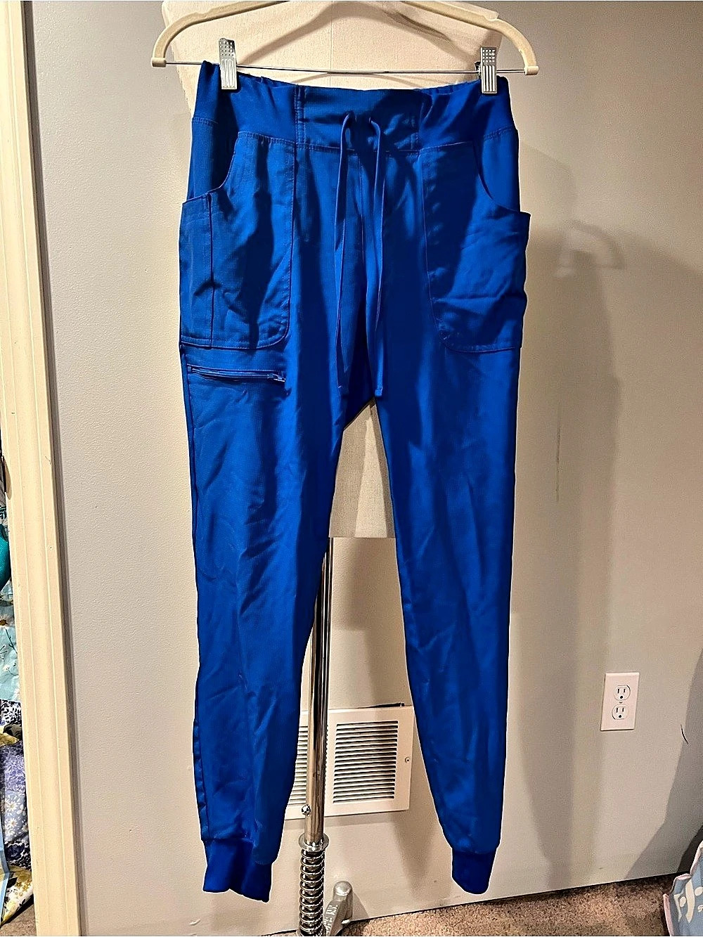 Heartsoul Cargo Scrub Jogger Blue Cargo Jogger Size Small Like New